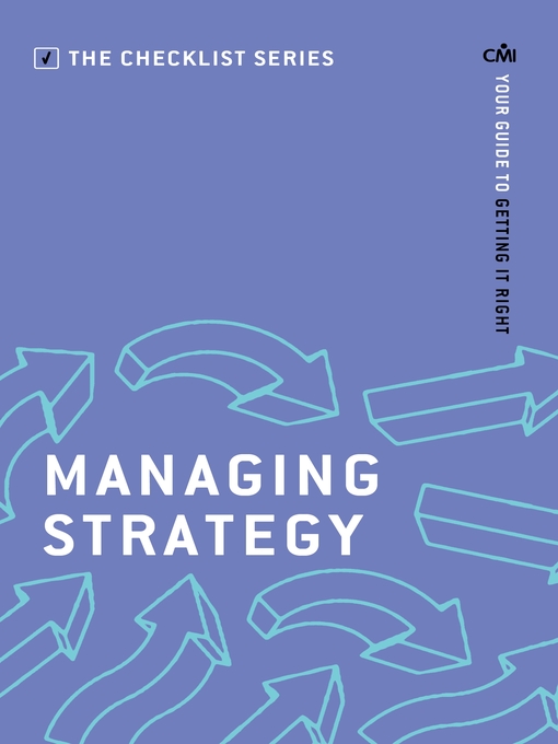 Title details for Managing Strategy by Chartered Management Institute - Available